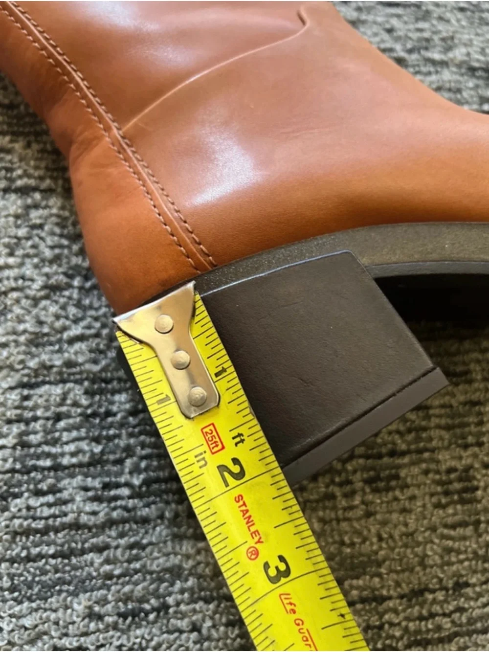 Franco Sarto Cognac Brown Over-the-Knee Leather Boots